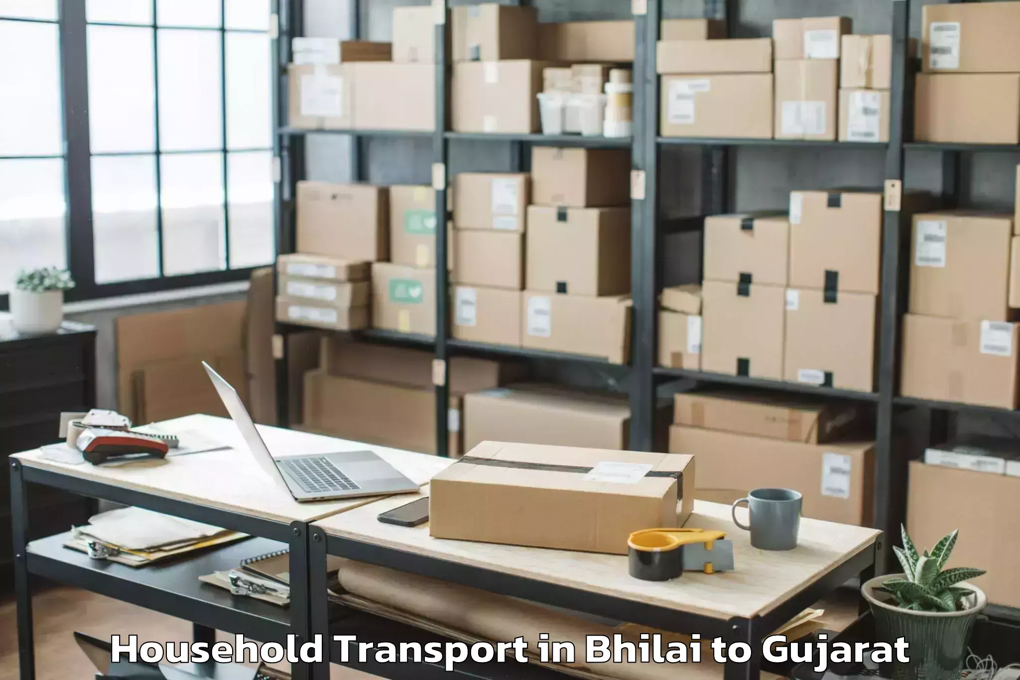 Leading Bhilai to Kalol Gujarat Household Transport Provider